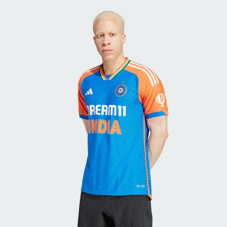 adidas adidas India Cricket T20I Trikot Trikot Herren - Dark Blue / True Orange - 1 | SportScheck