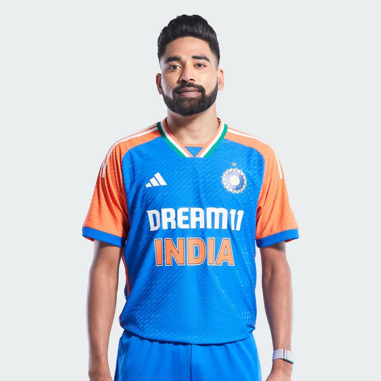 adidas adidas India Cricket T20I Trikot Trikot Herren - Dark Blue / True Orange - 3 | SportScheck