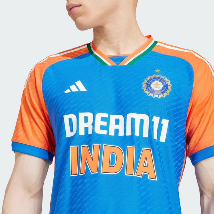adidas adidas India Cricket T20I Trikot Trikot Herren - Dark Blue / True Orange - 1 | SportScheck