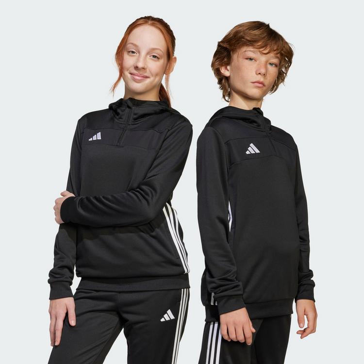 adidas adidas Tiro 25 Essentials Kids Sweat Hoodie Hoodie Kinder - Black / White - 0 | SportScheck