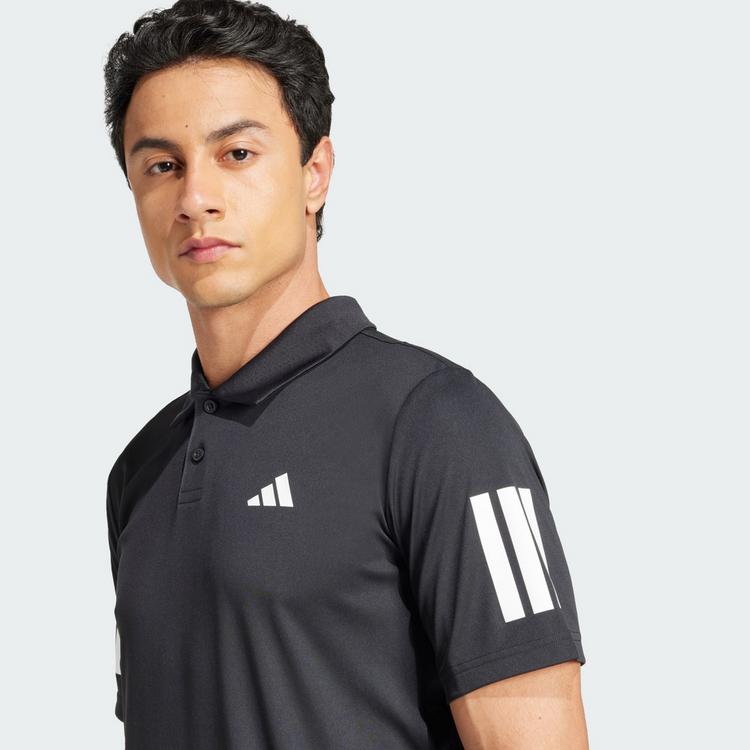 adidas adidas Club Tennis 3-Streifen Poloshirt Funktionsshirt Herren - Black - 0 | SportScheck