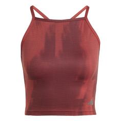 adidas Yoga Graphic Tanktop Croptop Damen Preloved Ruby / Aurora Ruby