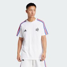 Rückansicht von adidas Frankreich Essentials 3-Streifen T-Shirt Fanshirt Herren White