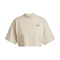 adidas adidas by Stella McCartney Crop T-Shirt Croptop Damen - Desert Sand-Smc