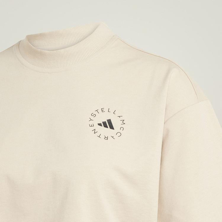 adidas adidas adidas by Stella McCartney Crop T-Shirt Croptop Damen - Desert Sand-Smc - 2 | SportScheck