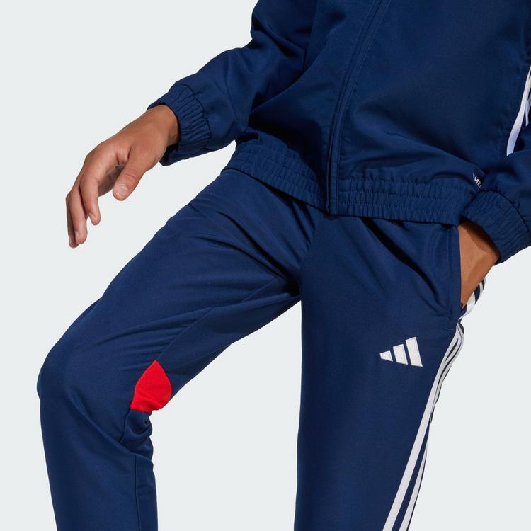 adidas adidas Tiro 25 Essentials Woven Kids Hose Trainingshose Kinder - Team Navy / Red - 0 | SportScheck