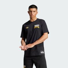 Rückansicht von adidas Juventus Turin VRCT T-Shirt Fanshirt Herren Black / Active Gold