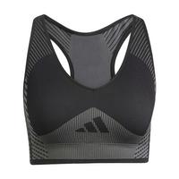 adidas AEROKNIT Training Light Support Sport-BH BH Damen - Black / Grey Six