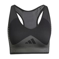 adidas AEROKNIT Training Light Support Sport-BH Sport-BH Damen Black / Grey Six