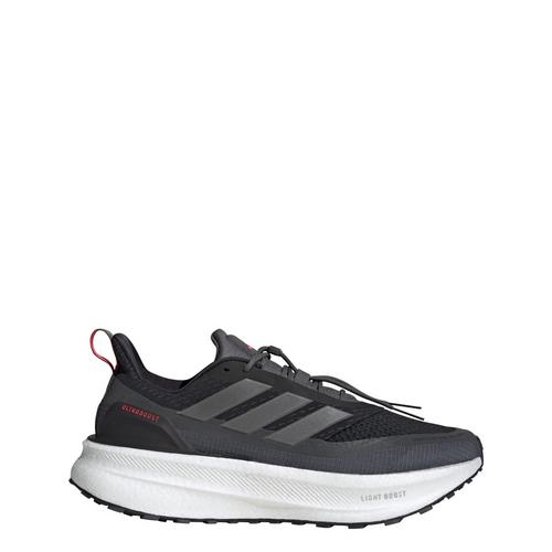 Rückansicht von adidas Ultraboost 5 TR Laufschuh Trailrunning Schuhe Core Black / Iron Metallic / Lucid Red