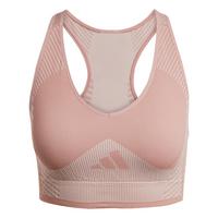 adidas AEROKNIT Training Light Support Sport-BH BH Damen - Warm Clay / Wonder Taupe
