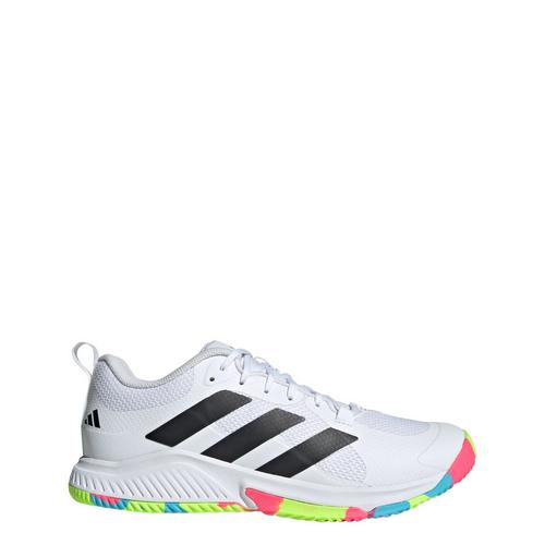 Rückansicht von adidas Court Team Bounce 2.0 Schuh Hallenschuhe Damen Cloud White / Core Black / Lucid Lemon