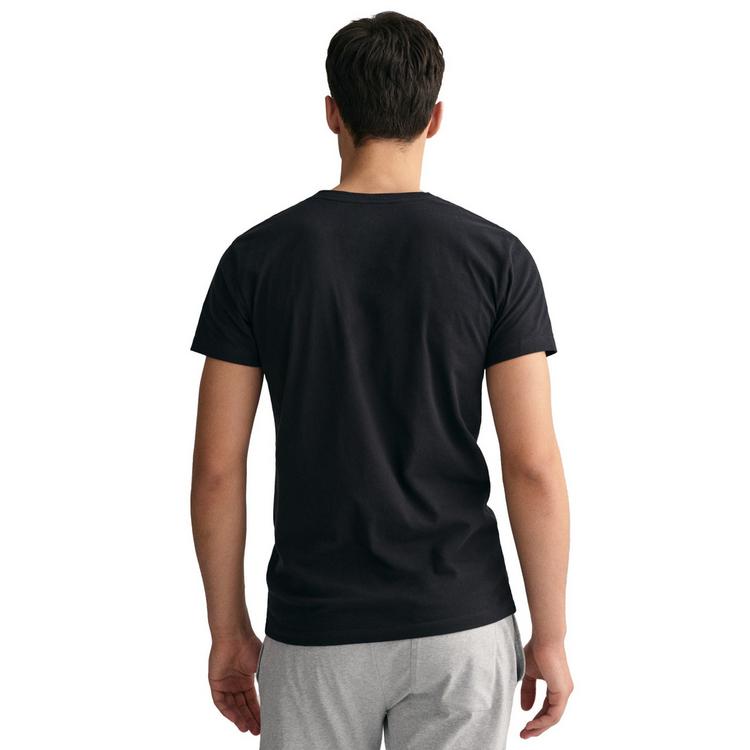 GANT GANT T-Shirt T-Shirt Herren - Schwarz/Wei&szlig; - 2 | SportScheck