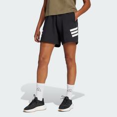 Rückansicht von adidas Future Icons 3-Streifen Shorts Funktionsshorts Damen Black