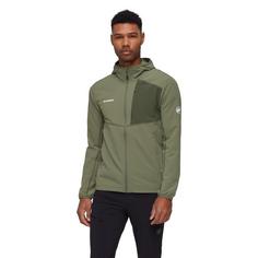 Rückansicht von Mammut Madris Light Hooded Fleecejacke Herren marsh