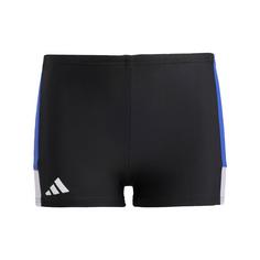 adidas Colorblock 1-Inch Kids Boxer-Badehose Badeshorts Kinder Black / Semi Lucid Blue / Violet Tone