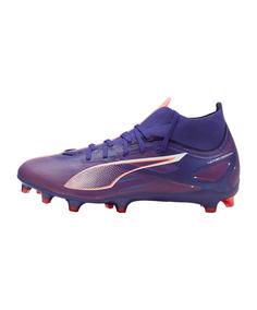 PUMA ULTRA 5 Match+ FG/AG Lights Out Fußballschuhe lilaweiss