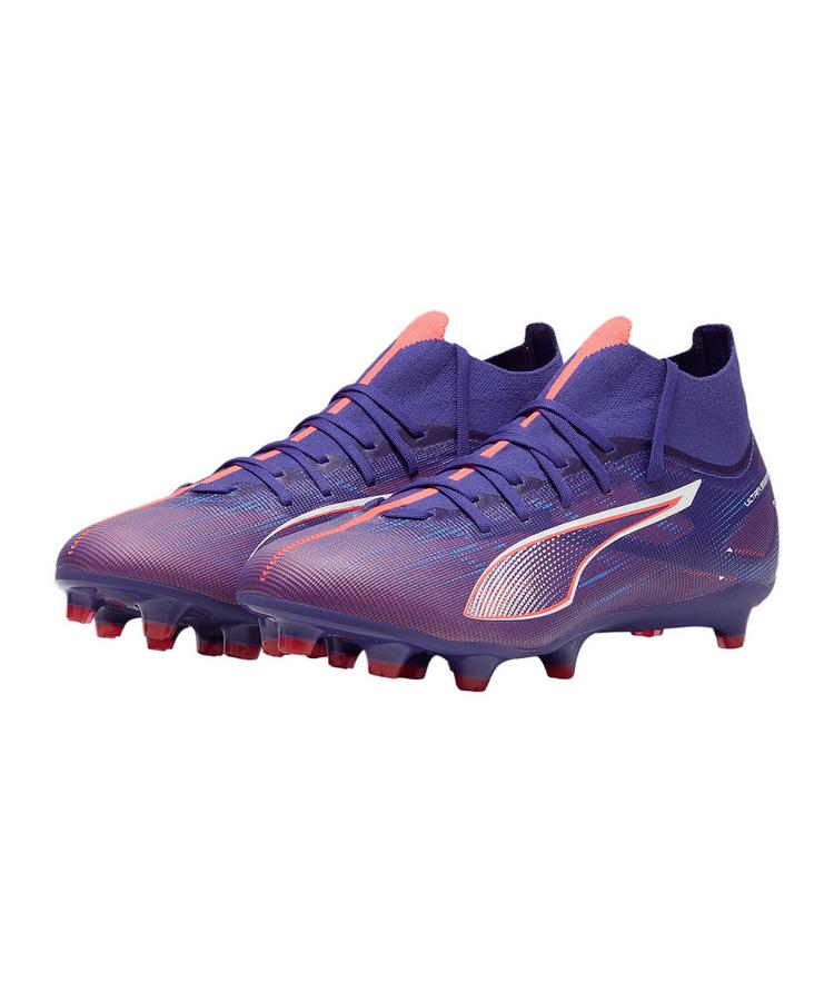 PUMA PUMA ULTRA 5 Match+ FG/AG Lights Out Fu&szlig;ballschuhe - lilaweiss - 3 | SportScheck