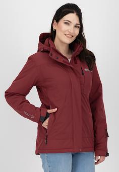 Rückansicht von DEPROC active MONTREAL WOMEN Winterjacke Damen wine