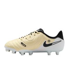 Rückansicht von Nike Jr Tiempo Legend X Academy FG/MG Kids Fußballschuhe Kinder beigeschwarzgold