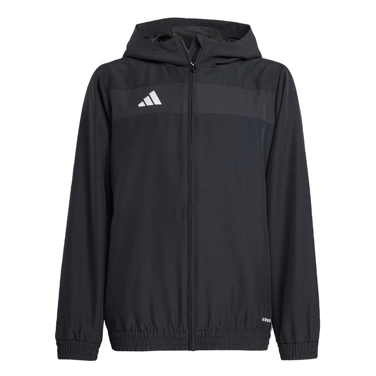 adidas adidas Tiro 25 Essentials Woven Kids Hoodie Sweatjacke Kinder - Black / White - 0 | SportScheck