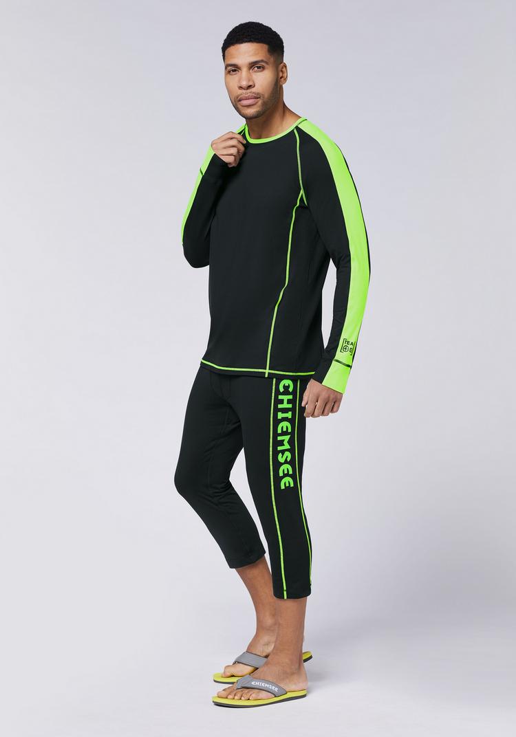 Chiemsee Chiemsee Skiunterw&auml;sche Funktionsunterhose Herren - 9065 Black/Medium Green - 0 | SportScheck