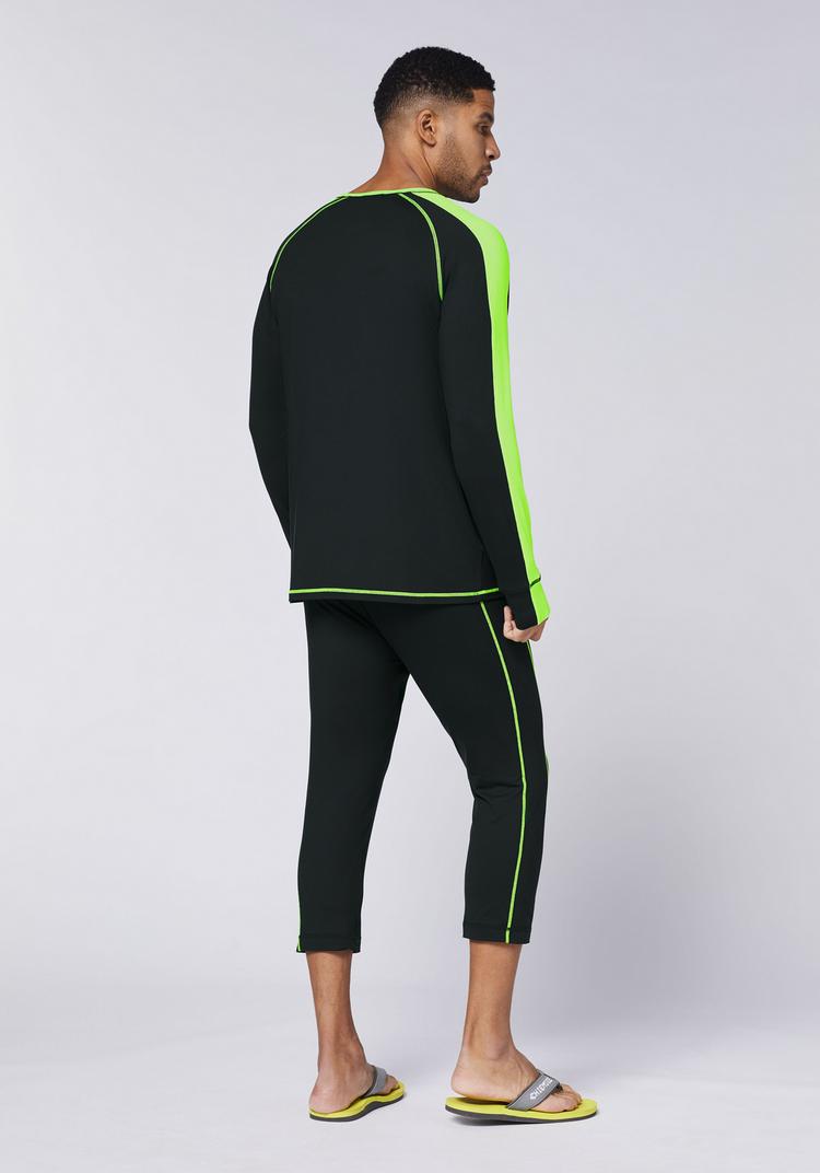Chiemsee Chiemsee Skiunterw&auml;sche Funktionsunterhose Herren - 9065 Black/Medium Green - 2 | SportScheck