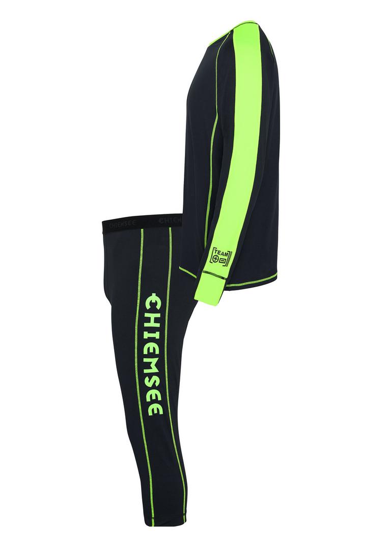Chiemsee Chiemsee Skiunterw&auml;sche Funktionsunterhose Herren - 9065 Black/Medium Green - 0 | SportScheck