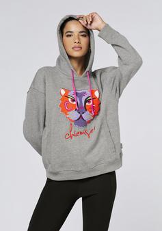 Rückansicht von Chiemsee Kapuzenpullover Sweatshirt Damen 18-5102M Medium Melange