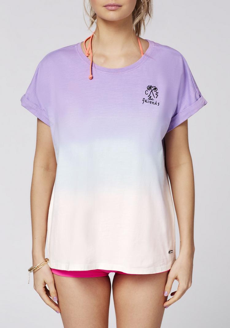 Chiemsee Chiemsee T-Shirt T-Shirt Damen - 1030 White/Purple - 4 | SportScheck