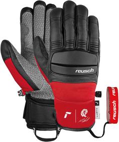 Reusch Marco Odermatt Skihandschuhe 7705 black/fire red