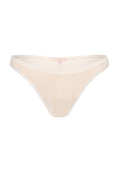 Moda Minx Scrunch Fixed Brazilian Bikini Hose Damen Beige