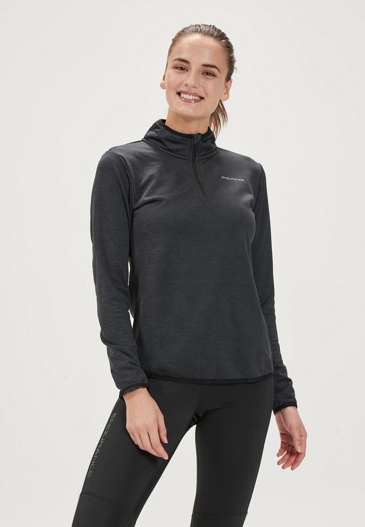 Endurance Endurance VIRONIC W Waffle Langarmshirt Damen - 1001 Black - 1 | SportScheck