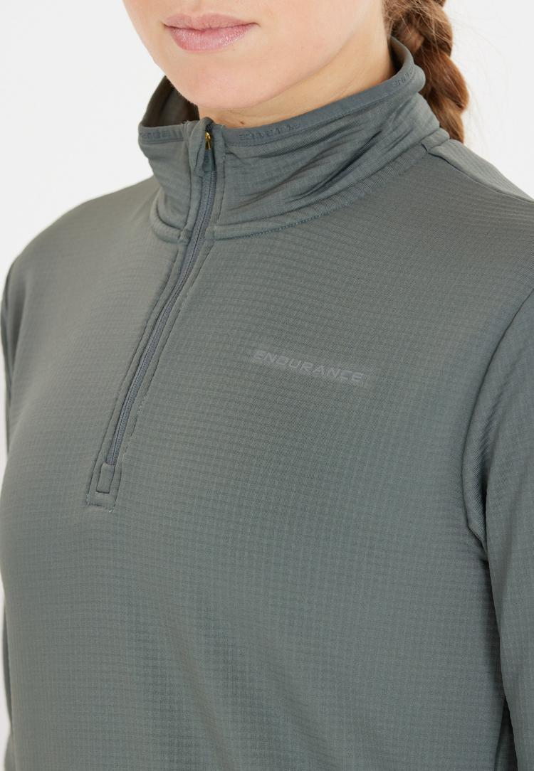 Endurance Endurance VIRONIC W Waffle Langarmshirt Damen - 3219 Sedona Sage - 1 | SportScheck