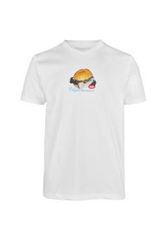 Cleptomanicx Basic Tee WTFISH Printshirt Herren White