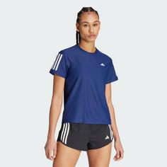 Rückansicht von adidas Own the Run T-Shirt T-Shirt Damen Dark Blue