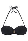 Lascana Bandeau-Bikini-Top Bikini Oberteil Damen - schwarz