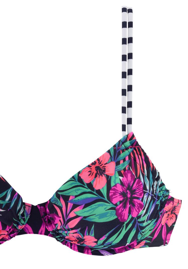 VENICE BEACH VENICE BEACH B&uuml;gel-Bikini-Top Bikini Oberteil Damen - marine-bedruckt - 1 | SportScheck