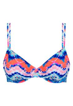 VENICE BEACH Bügel-Bikini-Top Bikini Oberteil Damen blau-orange