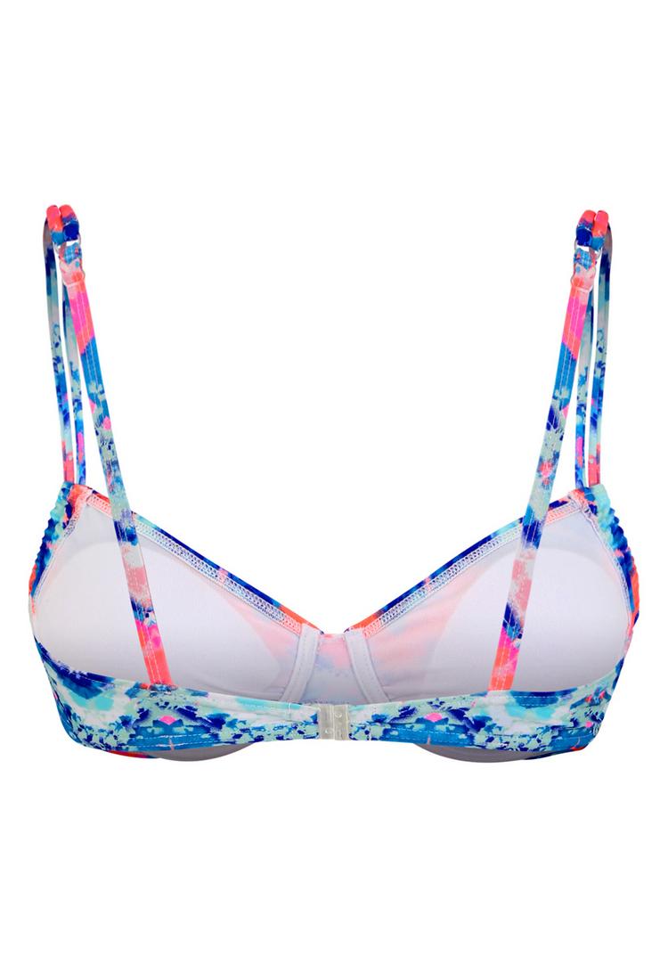 VENICE BEACH VENICE BEACH B&uuml;gel-Bikini-Top Bikini Oberteil Damen - blau-orange - 0 | SportScheck