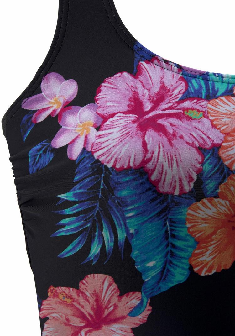 Lascana Lascana Badeanzug Badeanzug Damen - schwarz-bedruckt-bunt - 0 | SportScheck