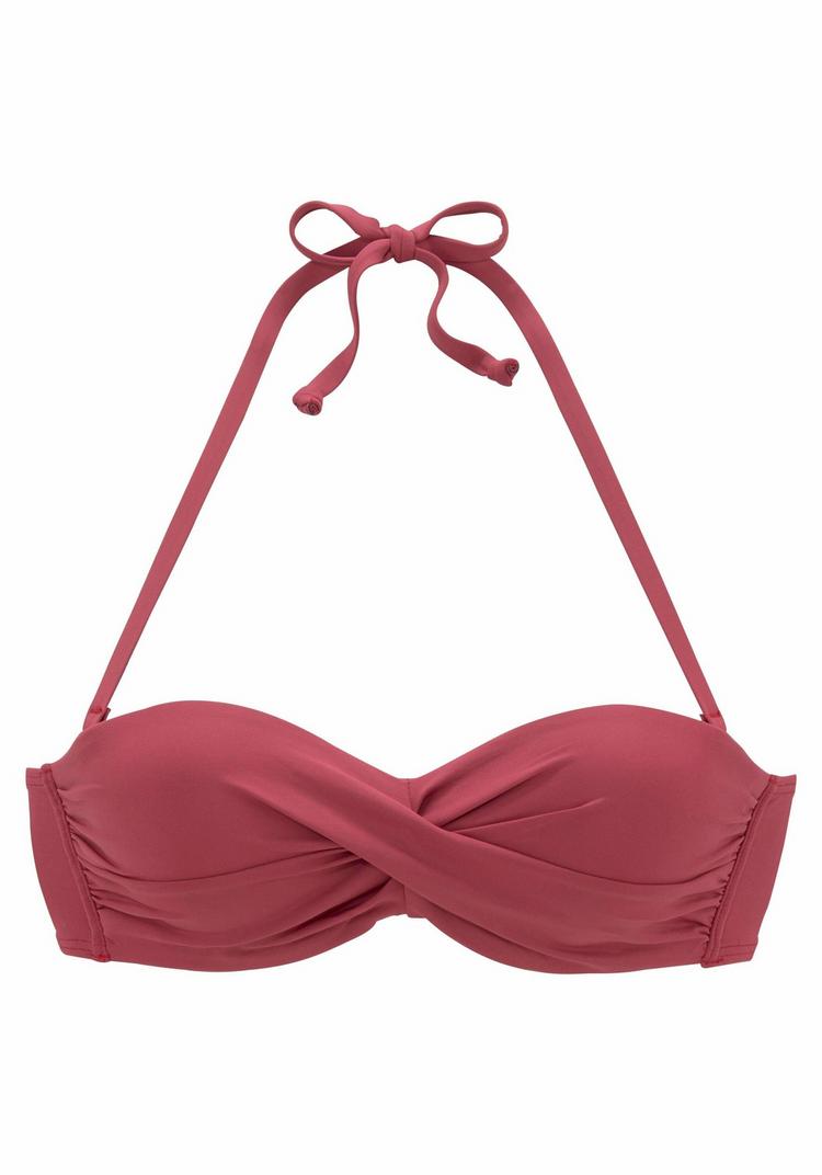 S.OLIVER S.OLIVER B&uuml;gel-Bandeau-Bikini-Top Bikini Oberteil Damen - rostrot - 0 | SportScheck