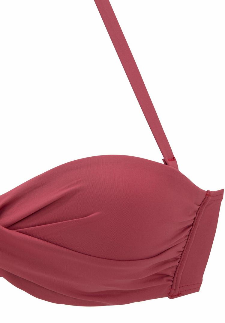 S.OLIVER S.OLIVER B&uuml;gel-Bandeau-Bikini-Top Bikini Oberteil Damen - rostrot - 0 | SportScheck