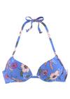 S.OLIVER Push-Up-Bikini-Top Bikini Oberteil Damen - blau