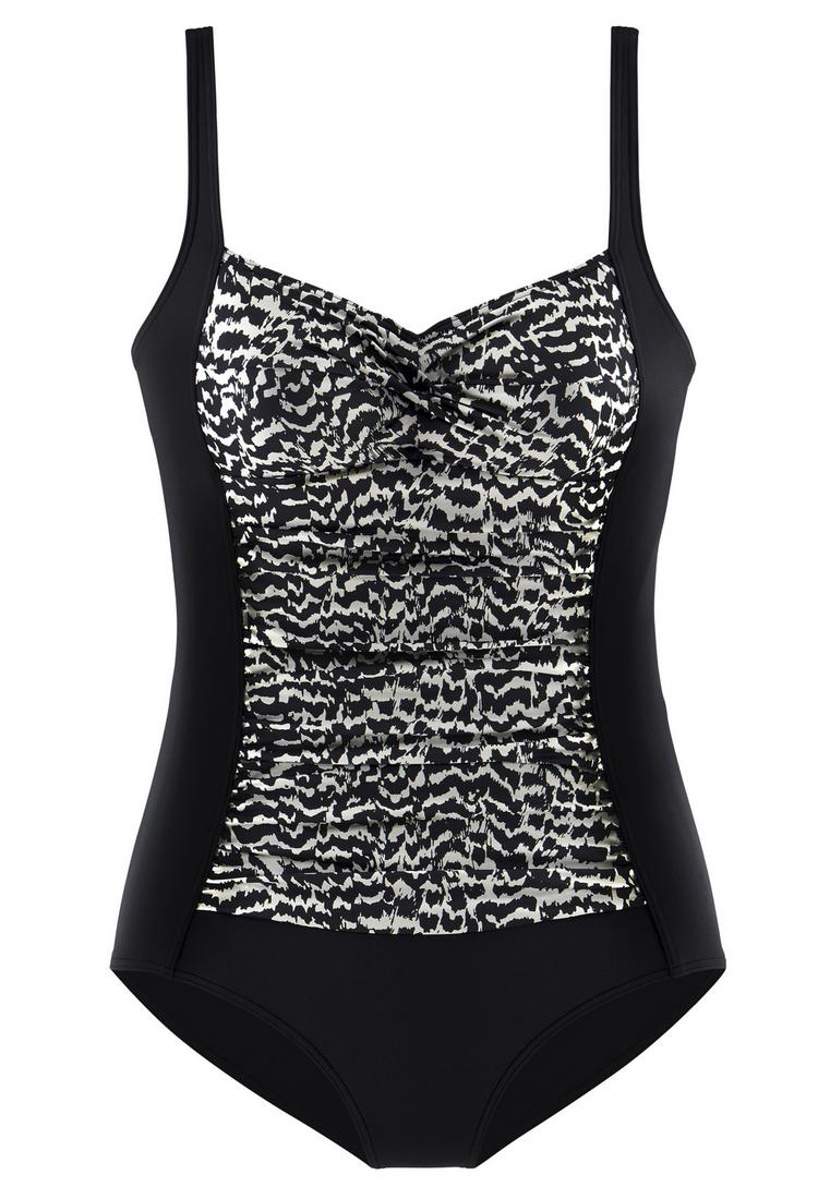 Lascana Lascana Badeanzug Badeanzug Damen - schwarz-creme - 0 | SportScheck