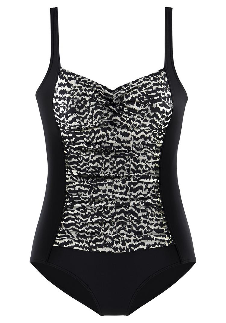 Lascana Lascana Badeanzug Badeanzug Damen - schwarz-creme - 3 | SportScheck