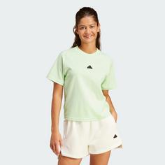 Rückansicht von adidas Z.N.E. T-Shirt T-Shirt Damen Semi Green Spark