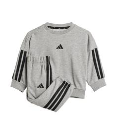 adidas Essentials Kids Jogginganzug Trainingsanzug Kinder Medium Grey Heather / Clear Pink