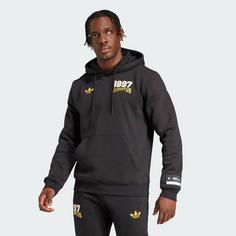 Rückansicht von adidas Juventus Turin VRCT Hoodie Hoodie Herren Black / Active Gold