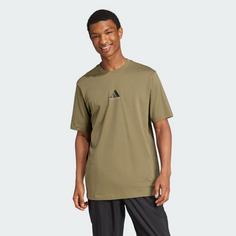 Rückansicht von adidas Codes Photoreal Graphic T-Shirt T-Shirt Herren Olive Strata